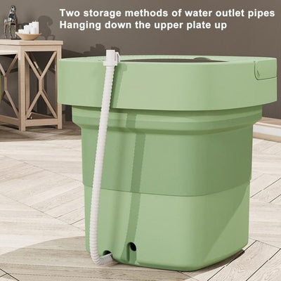 6.5l Portable Foldable Washing Machine Basket Random Color