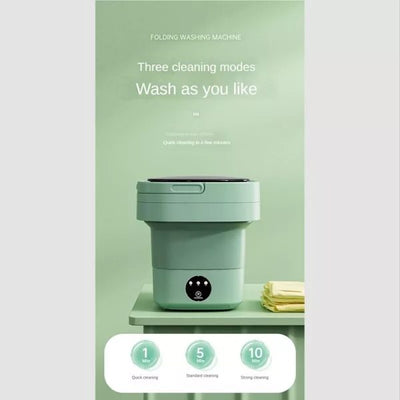 6.5l Portable Foldable Washing Machine Basket Random Color