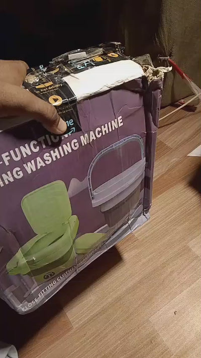 6.5l Portable Foldable Washing Machine Basket Random Color
