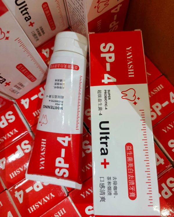 Yayashi SP-4 Ultra Whitening Probiotic Toothpaste – Stain Remover, Gum Care & Fresh Breath Formula